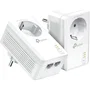TP-Link TL-PA7027P KIT Adaptador Powerline AV1000 con 2 Puertos Gigabit y Enchufe Integrado